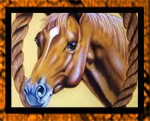 Airbrushed banner for riding club