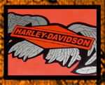  Harley Davidson broken wings on golf cart